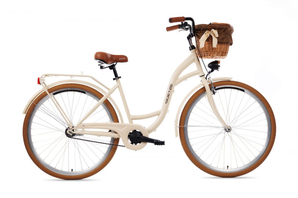 Bicicleta Dama Goetze® Colorus 1 viteze Roata 28", 160-185 cm inaltime,  Maro Cafeniu | Okazii.ro