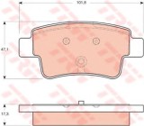 Set placute frana,frana disc OPEL CORSA D (2006 - 2016) TRW GDB1714