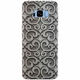 Husa silicon pentru Samsung S8 Plus, Baroque Silver Pattern