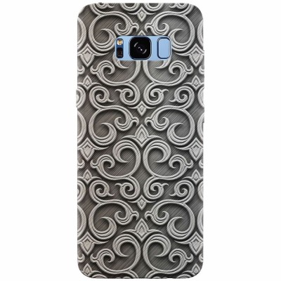 Husa silicon pentru Samsung S8 Plus, Baroque Silver Pattern foto