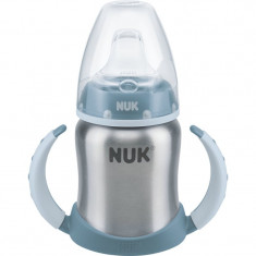 NUK Learner Cup Stainless Steel cană pentru antrenament Blue 125 ml