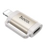 Adaptor OTG Hoco Lightning la USB Type-C UA31B, Gri, Incarcare si Transfer Date, Compatibilitate Universala
