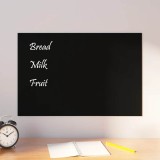 vidaXL Placă magnetică de perete, negru, 60x40 cm &nbsp;sticlă securizată