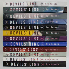 DEVILS' LINE by RYO HANADA , SET DE 12 VOLUME , 2016 -2019 , BENZI DESENATE