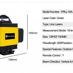 Nivela laser 4D📶 Bluetooth 16 linii-4D-🧶