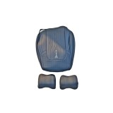 Huse auto universale 9D PREMIUM imitatie piele + alcantara Culoare:Negru Cod:1190-1 Automotive TrustedCars