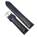 Curea de ceas din piele naturala Neagra 18mm 20mm 22MM - 3K2, Time Veranda