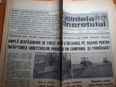 scanteia tineretului 4 aprilie 1983-construirea podului peste borcea fetesti foto