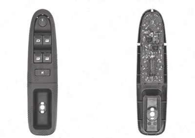 Buton reglare oglinzi, comutator macara usa Peugeot 406 (8), 10.1995-04.2004, 4 butoane foto
