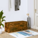 VidaXL Pantofar de perete, stejar fumuriu, 100x35x38 cm lemn prelucrat