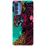 Husa compatibila cu Motorola Edge 20 Lite model Chinese Dragon, Silicon, TPU, Viceversa, Transparent, Carcasa