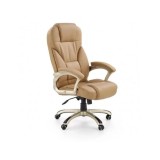 Scaun directorial MH Dante, Cadru Polipropilena, Piele ecologica, Inaltime ajustabila, Mecanism balansare, 136 kg, 119x67x52 cm, Bej