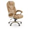 Scaun directorial MH Dante, Cadru Polipropilena, Piele ecologica, Inaltime ajustabila, Mecanism balansare, 136 kg, 119x67x52 cm, Bej