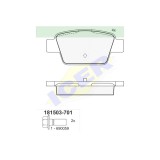 Set placute frana Icer 181503701, parte montare : Punte Spate