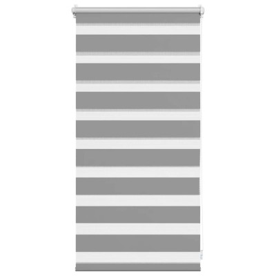 Jaluzea tip zebra, 40 x 100 cm, gri foto