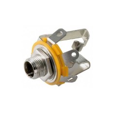 Mufa Jack 6.35 mm stereo mama metal panou Goobay