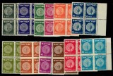 Israel 1950 - Monede, serie neuzata in bloc de 4