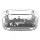 Rack HDD 2.5 3.5 inch USB 3.0 transparent cu docking station Orico
