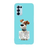 Husa compatibila cu Oppo A55, Viceversa, model I really missed you The Secret Life of Pets, Silicon, TPU, Transparent, Carcasa
