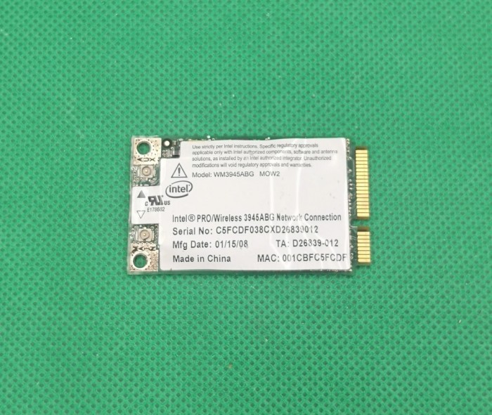Acer Aspire 7720 Card WLAN WiFi 3945ABG SWAP