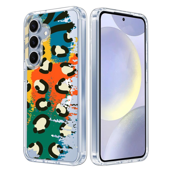 Husa pentru samsung galaxy s25 plus, atasare magnetica, magsafe, pattern skin 49, clear