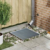 vidaXL Grătar Argintiu 50 x 50 x 2 cm Oțel galvanizat prin imersie 42018655