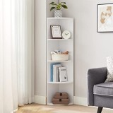 Cumpara ieftin Biblioteca, Vasagle, Alb, 129.5x30x30 cm