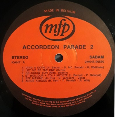 The Madrinas - Accordeon Parade Nr. 2 (Accordion) (Vinyl) foto