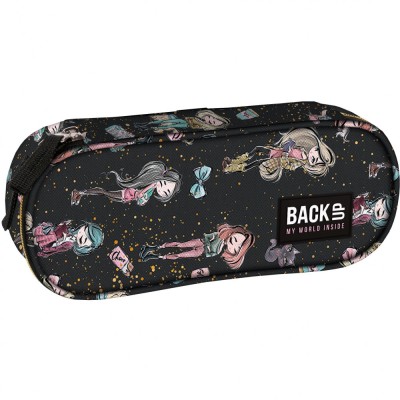 Penar oval BackUp Fashion PB6A22, impermeabil, 23x9x5cm, negru foto