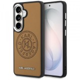 Husa MagSafe pentru Samsung Galaxy S26 S942, Karl Lagerfeld, Karl Round Point Logo, Maro