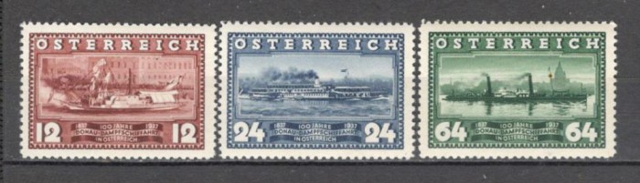 Austria.1937 100 ani linia fluviala Viena-Linz cu vaporul &quot;Maria Anna&quot; MA.538