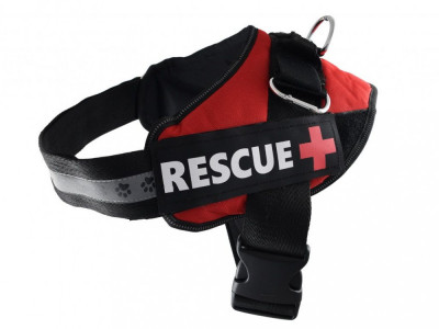 Ham pentru c&amp;acirc;ini Rescue XXL 75 -103 cm, roșu foto