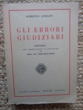 Domenico Giuriati - Gli errori Giudiziari