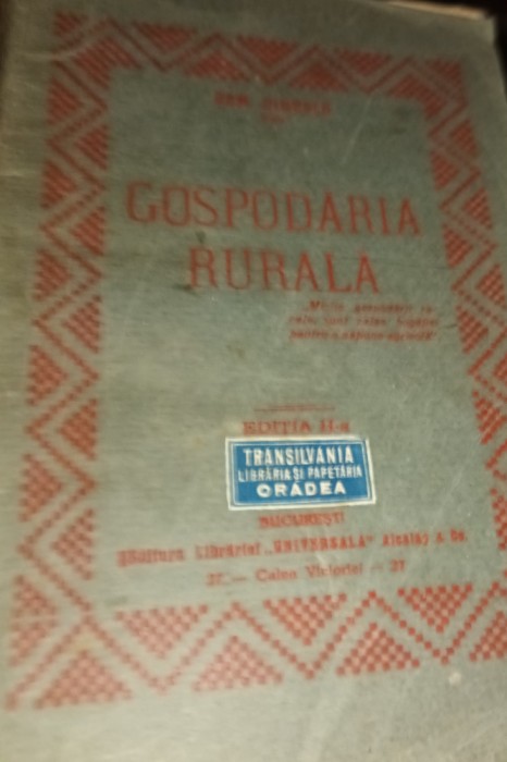 GOSPODARIA RURALA Dem G Dinescu