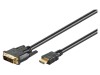 Cablu HDMI la DVI-D 2m Negru, Goobay