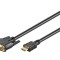 Cablu HDMI la DVI-D 2m Negru