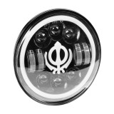 Proiector LED Ghost suplimentara decorativa rotunda 60W 9-36V 6000K 5500 lm 7 inch 170 mm waterproof pentru off-road quad cross utilaje AMiO