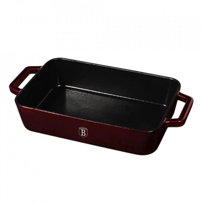 Tava pentru cuptor din fonta emailata Berlinger Haus 37&amp;times;21 CM &amp;ndash; Colectia Burgundy Metallic Line foto