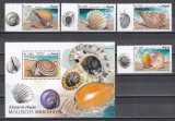 Angola 2018 - Moluște marine din Angola, Serie cu Tapsuri + Colita, MNH