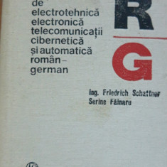 Dicționar de electrotehnica electronică telecomunicații român german