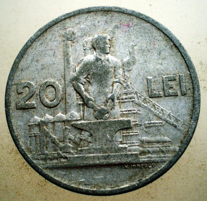 1.704 ROMANIA RPR 20 LEI 1951