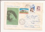 Plic FDC Romania -Elena Theodorini in rolul Giocondei, circulat 1976