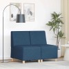 VidaXL Unitate Sofa Modulară Fără Brațe 2 pcs albastru 55 x 74 x 82 cm 3399756