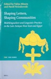 Shaping Letters, Shaping Communities. Multilingualism and Linguistic Practice in the Late Antique Near East and Egypt. Edited by Yuliya Minets and Paw