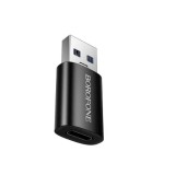Adaptor Borofone Negru BV26B USB-A tata la USB-C mama