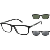 Rame ochelari de vedere barbati Emporio Armani CLIP-ON EA4160 50421W
