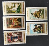 YEMEN A.R.-Picturi despre CAI-5 v.-DANTELATE -NEOB.**YAR 093, Asia, Arta