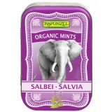 Drajeuri Mints cu Salvie Ecologice Rapunzel, Vegane, Fara Zahar Rafinat, 40g