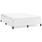 Cumpara ieftin Cadru de pat, alb, 140x200 cm, piele ecologica