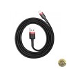 Cablu Date si Incarcare USB-A - Lightning Baseus Cafule 18W 1m Negru CALKLF-B19